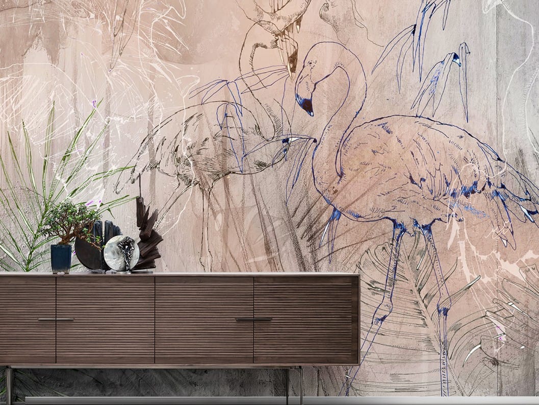 Тропические обои ПВХ бесплатно, экологически чистые, моющиеся WallPepper окружающая среда ARCH-00030402