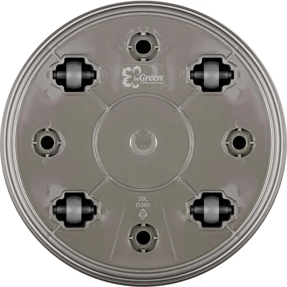 Горшок цветочный INGREEN Villa De Fiori 36×33 см 20 л с колесами 89373299 STLM-0950240 - Вид №2