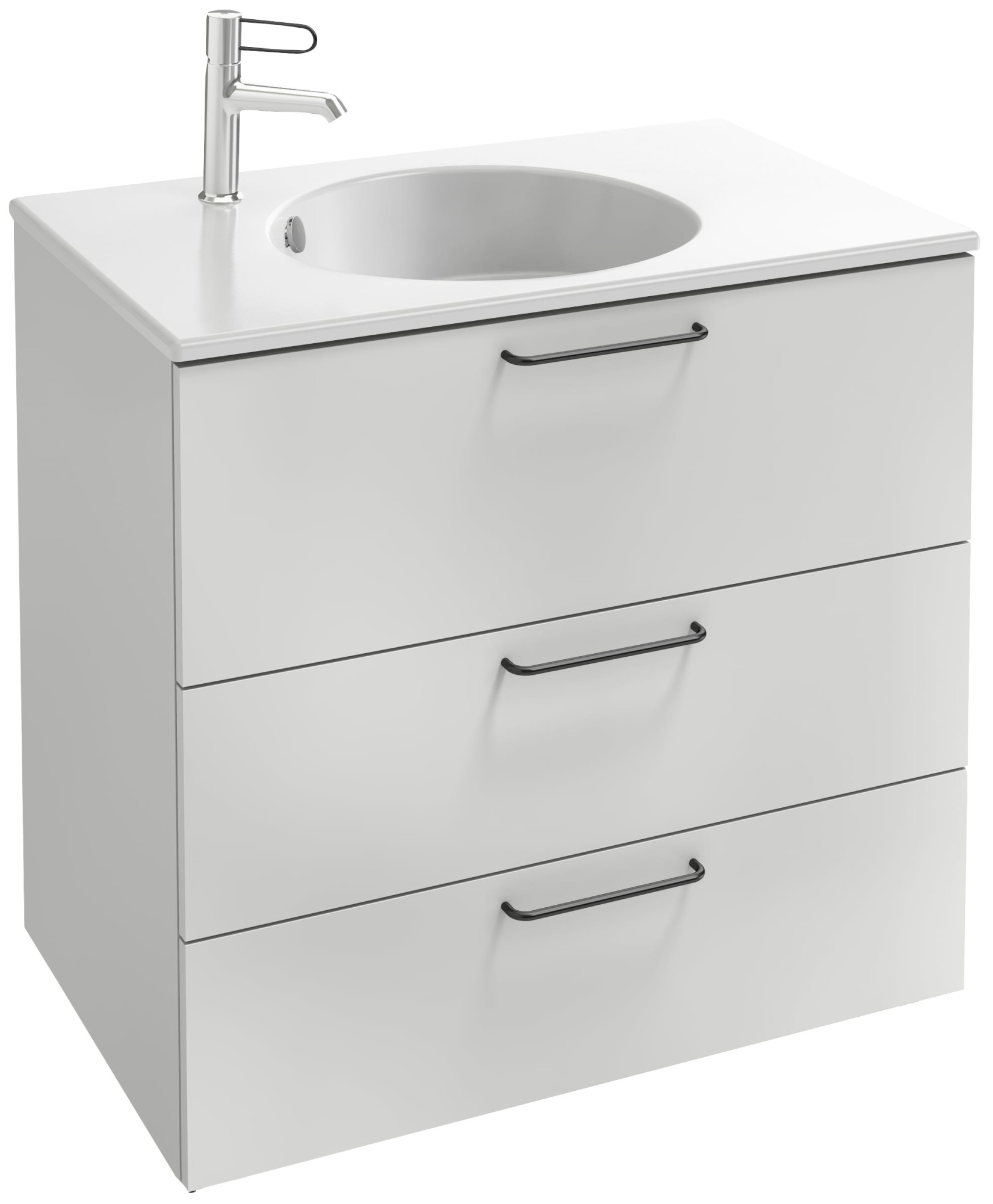 EB2532-R9-N14 Тумба под столешницу 80 см, 3 ящика, черная ручка JACOB DELAFON ODÉON RIVE GAUCHE ODEON RIVE GAUCHE