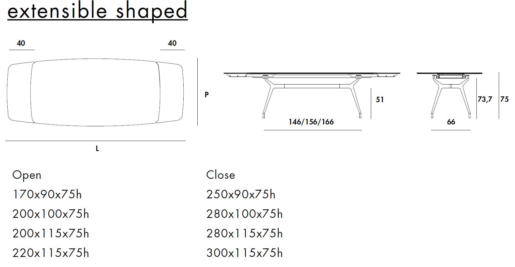 Керамический выдвижной обеденный стол Sovet Italia Arkos ARCH-00003646