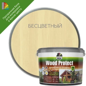 Dufa Wood Protect - профессиональная пропитка для дерева с защитой от влаги и УФ-лучей 89210576
