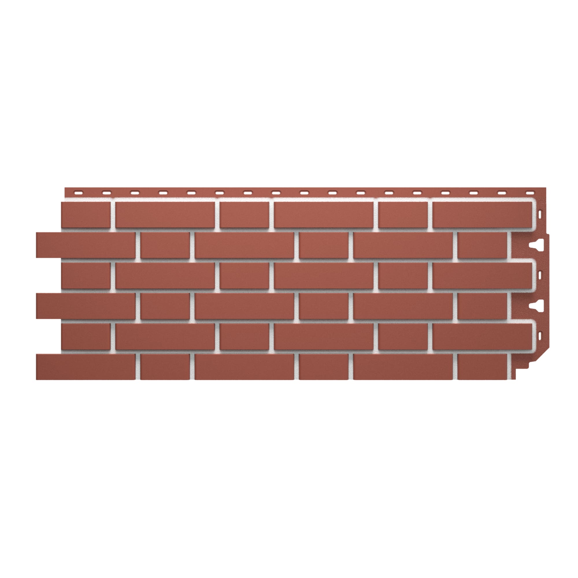 82402505 Фасадная панель Кирпич гладкий цвет тёмно-красный Santreyd 