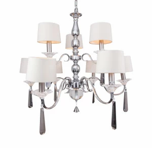 Люстра Nickel and Black Crystal хром 5378 PUSHA ДИЗАЙНЕРСКИЕ, PUSHA 061530 Хром