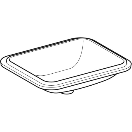 500.766.01.2 Раковина под столешницу Geberit VariForm прямоугольной формы Geberit  - Вид №10