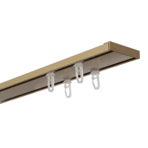 Карниз двухрядный Арт-декор Atlant 320 см алюминий цвет золото