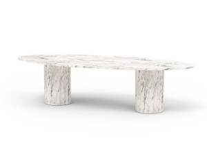 Овальный обеденный стол из стекловолокна