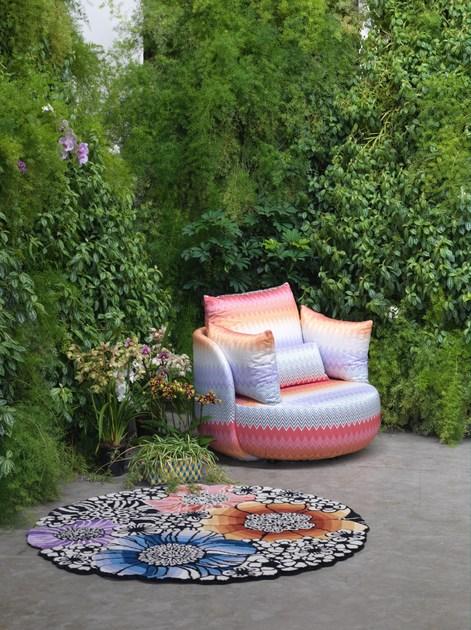 MissoniHome Кресло из ткани с подлокотниками Tiamat sun-id-1491761 - Вид №3