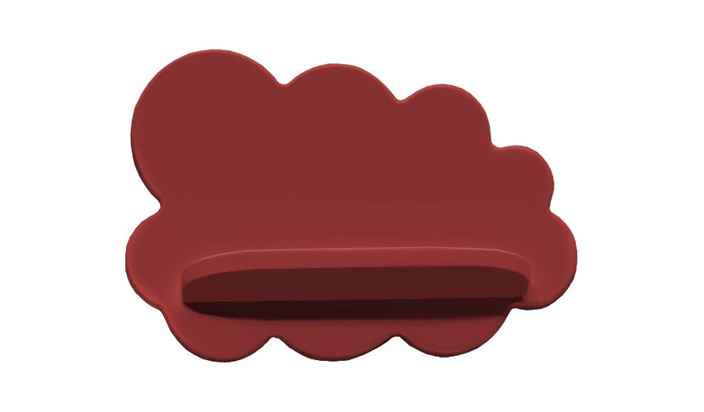 Полка-облако детская малая розовая "Амстердам" МАНДАРИН АМСТЕРДАМ 179511 Красный Santreyd  - Вид №1