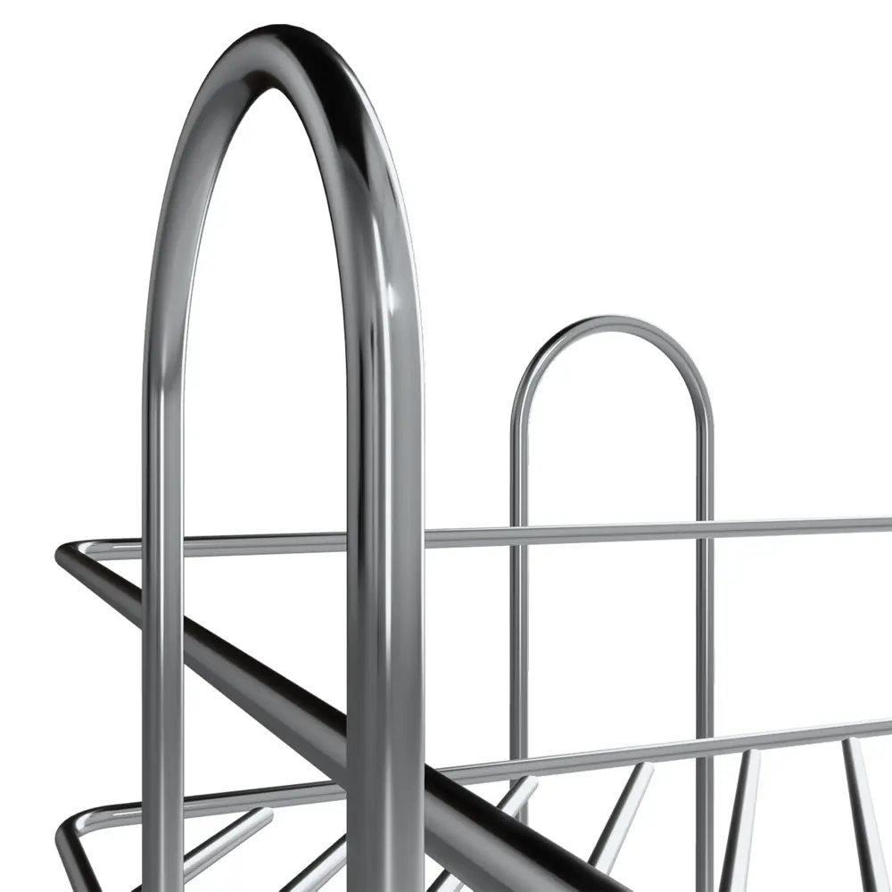 Полка для ванной Lemer Nil 23x34.5 см металл цвет хром 89445827 STLM-2001457 - Вид №7