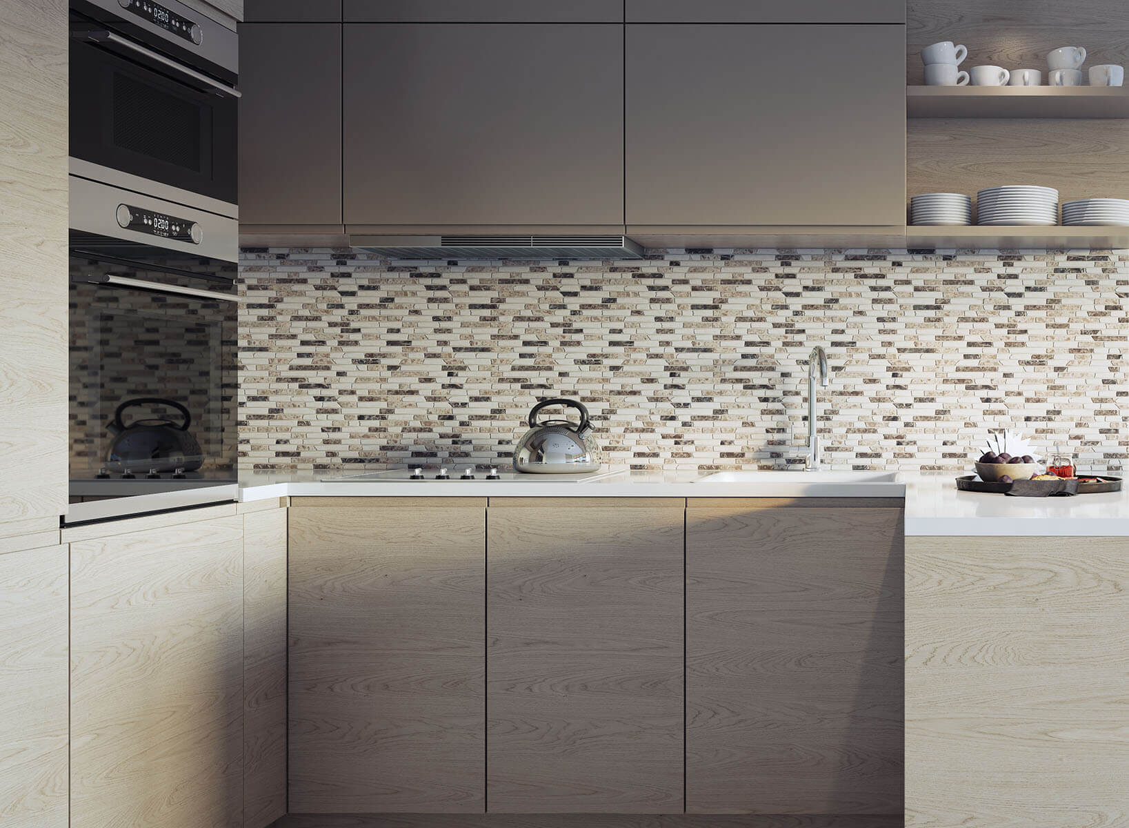 Мраморная мозаика WILD STONE – элегантность в каждом фрагменте STP-ST89 INCOLOR Broken - Вид №1