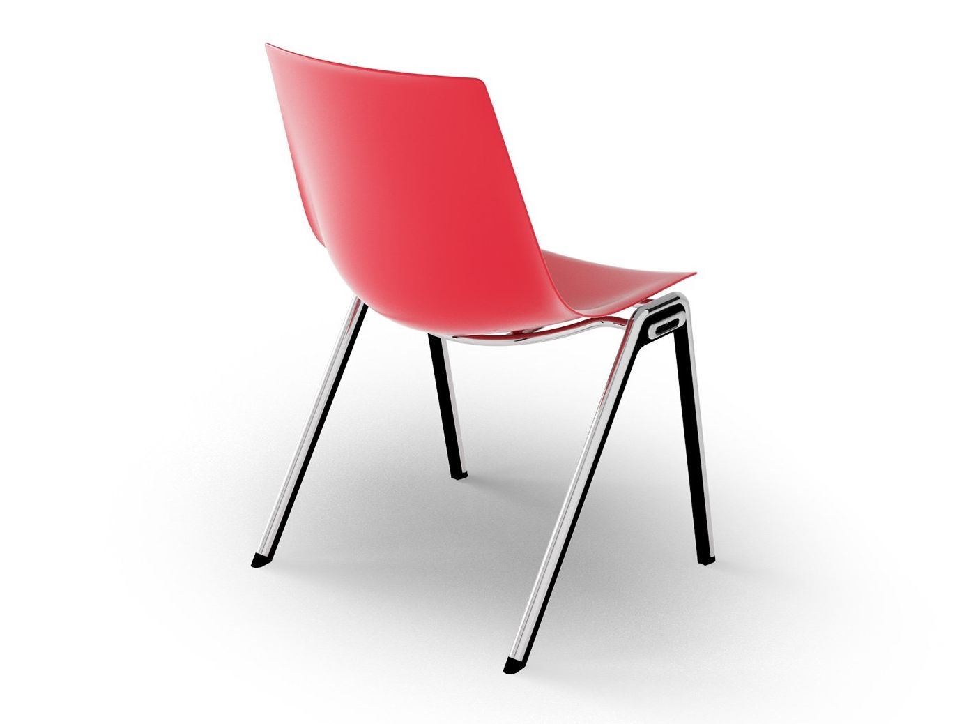 Пластиковый стул с подлокотниками SCHNEEWEISS interior Blaq ARCH-00068938 - Вид №4