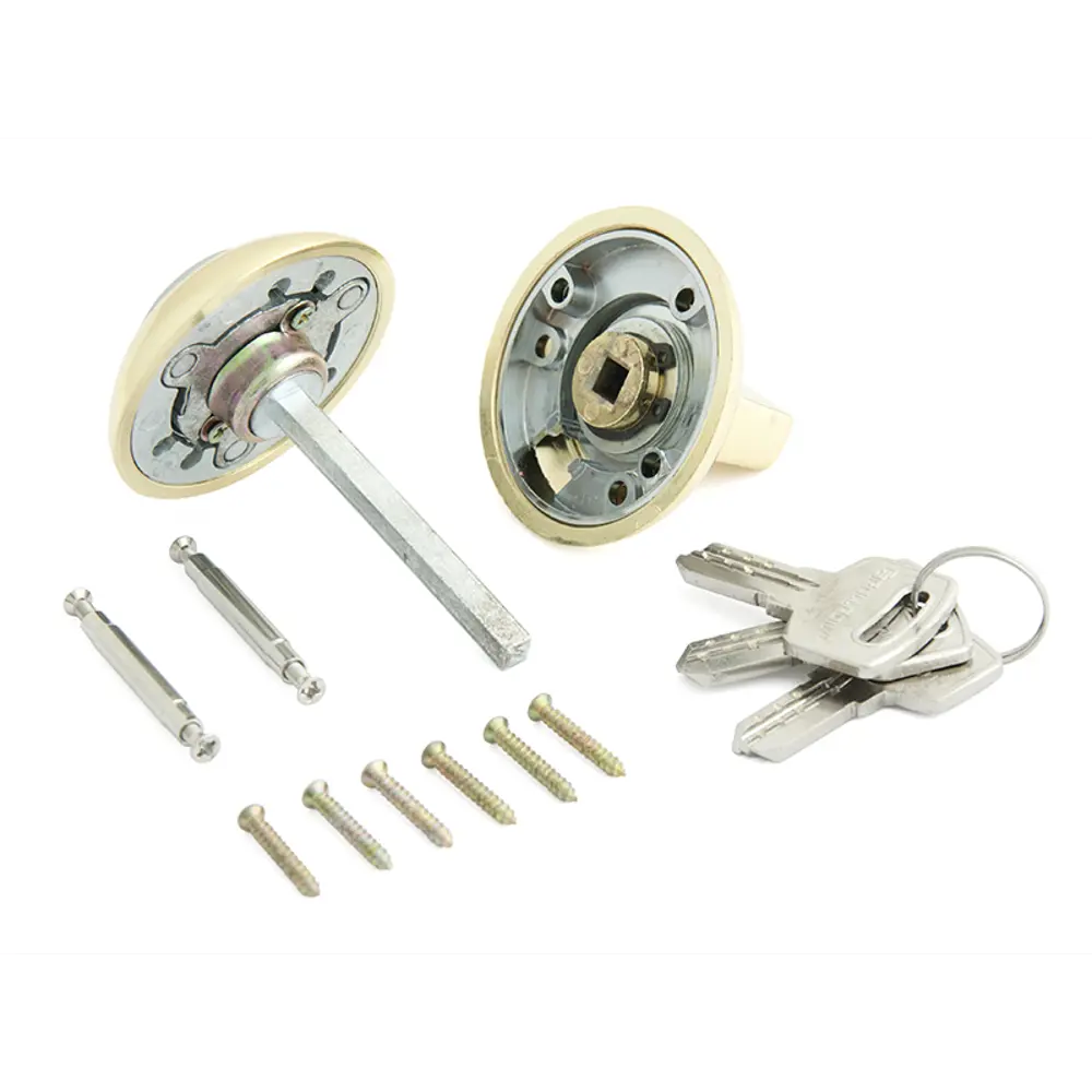 Фиксатор-ключ Palladium круглый золотой для межкомнатных дверей 89322440 STLM-0897409 - Вид №2