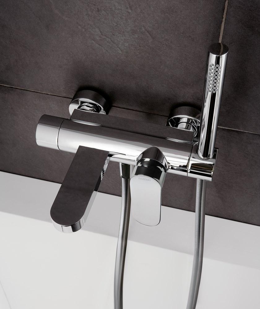 ZAZZERI Смеситель для ванны настенный из латуни с ручным душем Trend x sun-id-1407180 - Вид №1