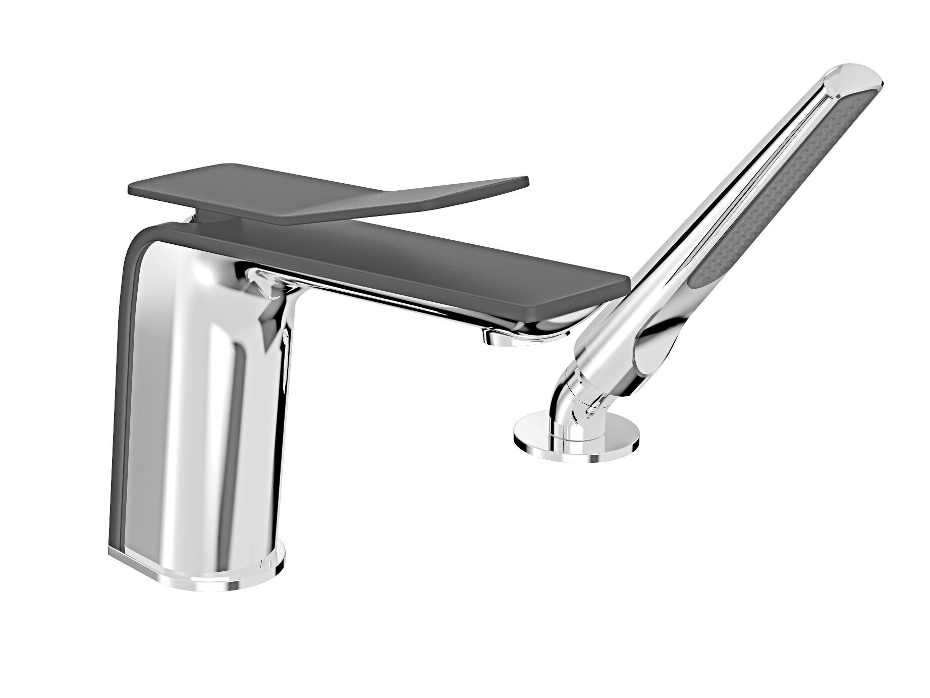 Смеситель для ванны с 2 отверстиями и ручным душем BARIL Accent B56 ARCH-00041983 - Вид №2