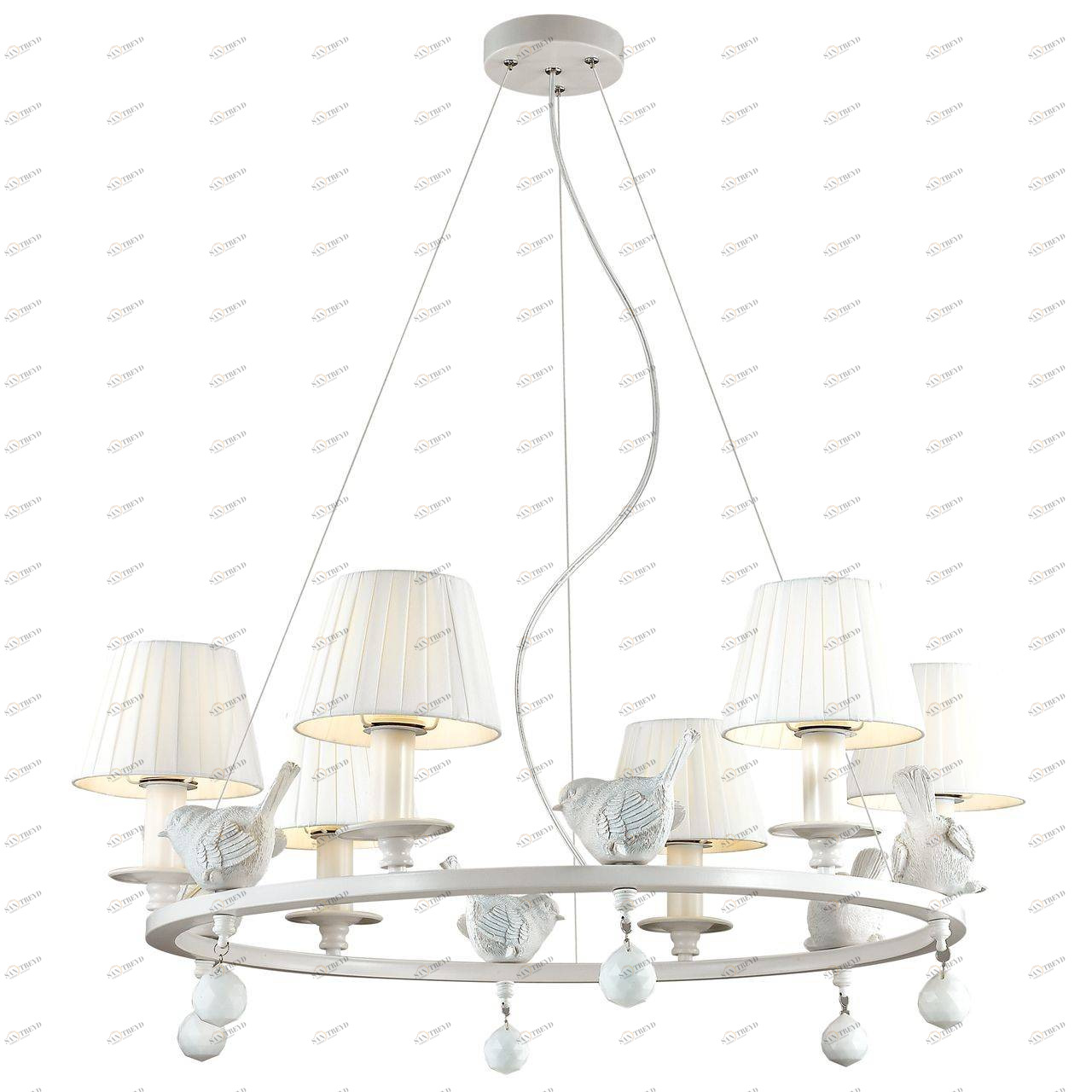 Подвесная люстра Favourite Vogel 1705-6P FAVOURITE ДИЗАЙНЕРСКИЕ, VOGEL 057236 Белый 