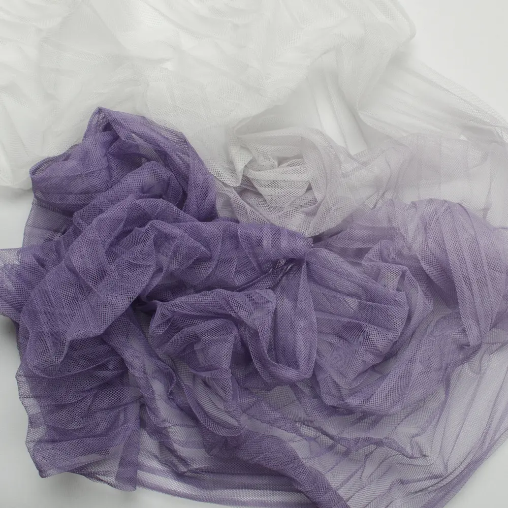 Тюль 1 м/п Plisse сетка 300 см цвет фиолетовый 85342218 STLM-2196517 AMAZONTEXTILE 