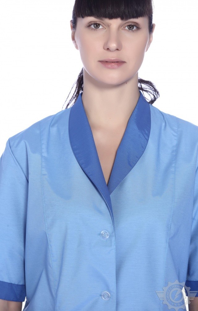 61746 Халат "Радуга" короткий рукав  Одежда для обслуживающего персонала  размер 48 Спецодежда  - Вид №7