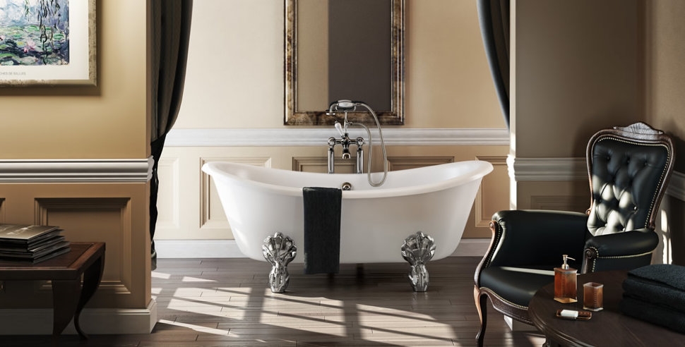 Ванна акриловая Bateau двусторонняя с ножками E10 CHR Bateau Burlington T10F, E10 CHR - Вид №1