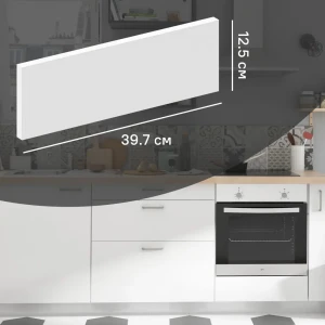 Фасад выдвижного ящика София 39.7x12.5 см DELINIA ID ЛДСП цвет белый 82010109 STLM-2144013