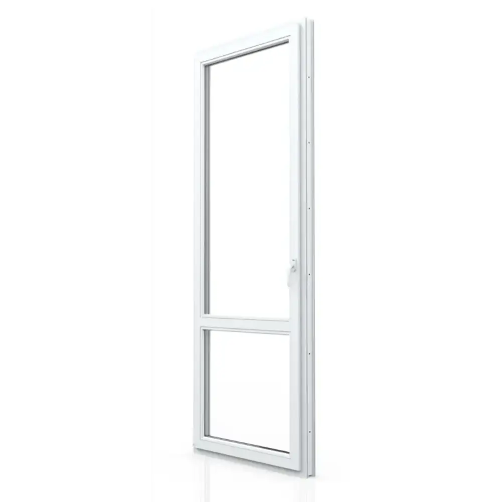 Балконная дверь пластиковая ПВХ Deceuninck одностворчатое 213x70 мм (ВхШ) левая двухкамерный стеклопакет белый Santreyd STLM-2103976