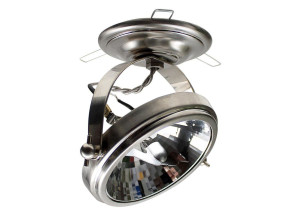 Регулируемый потолочный светильник из латуни с зажимом