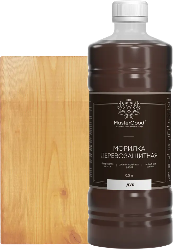 Морилка GOOD MASTER для дерева цвет дуб 0.5 л 88038572