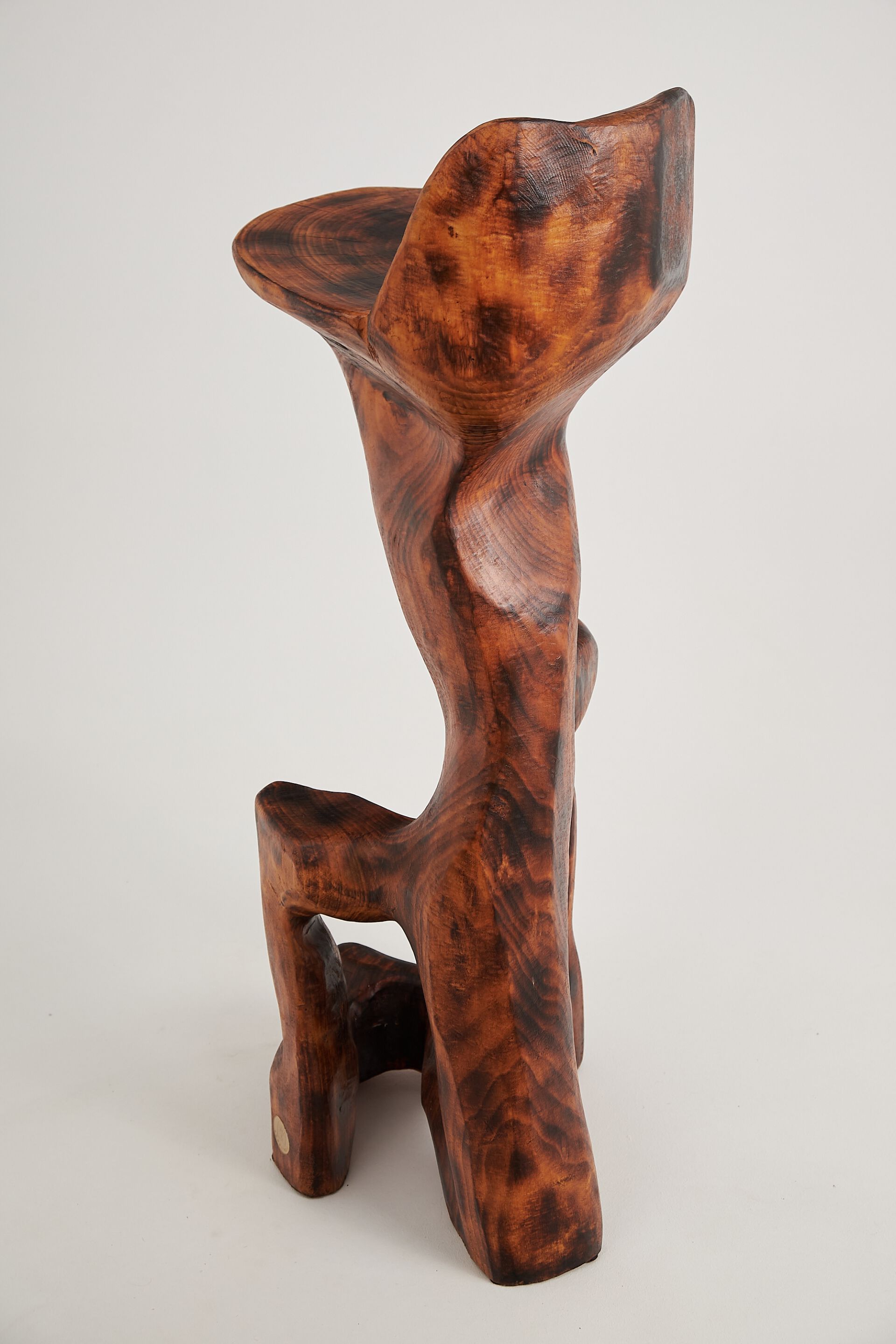 Высокий деревянный стул со спинкой Logniture Makha ARCH-00052429 - Вид №4