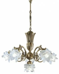 Possoni Illuminazione Люстра из атласной латуни с очками Michela 15/5+1