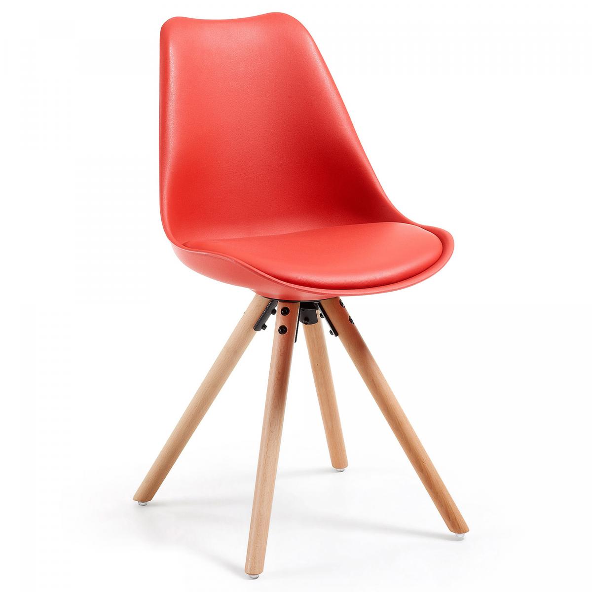 045616 Cтул красный пластик La Forma Lars - Вид №3