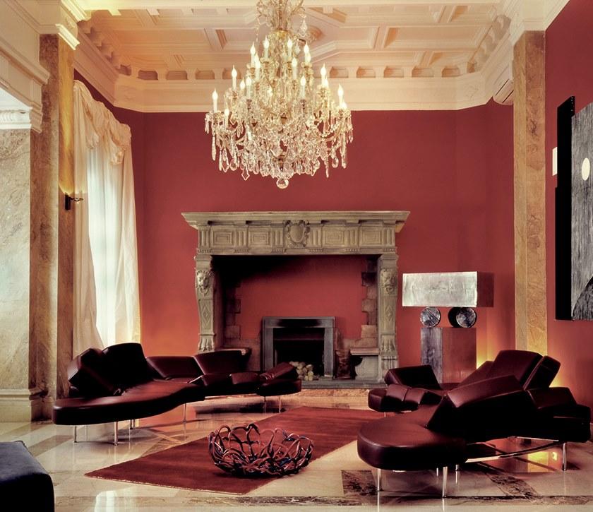 edra Изогнутый регулируемый кожаный диван  Flp010  - Вид №6