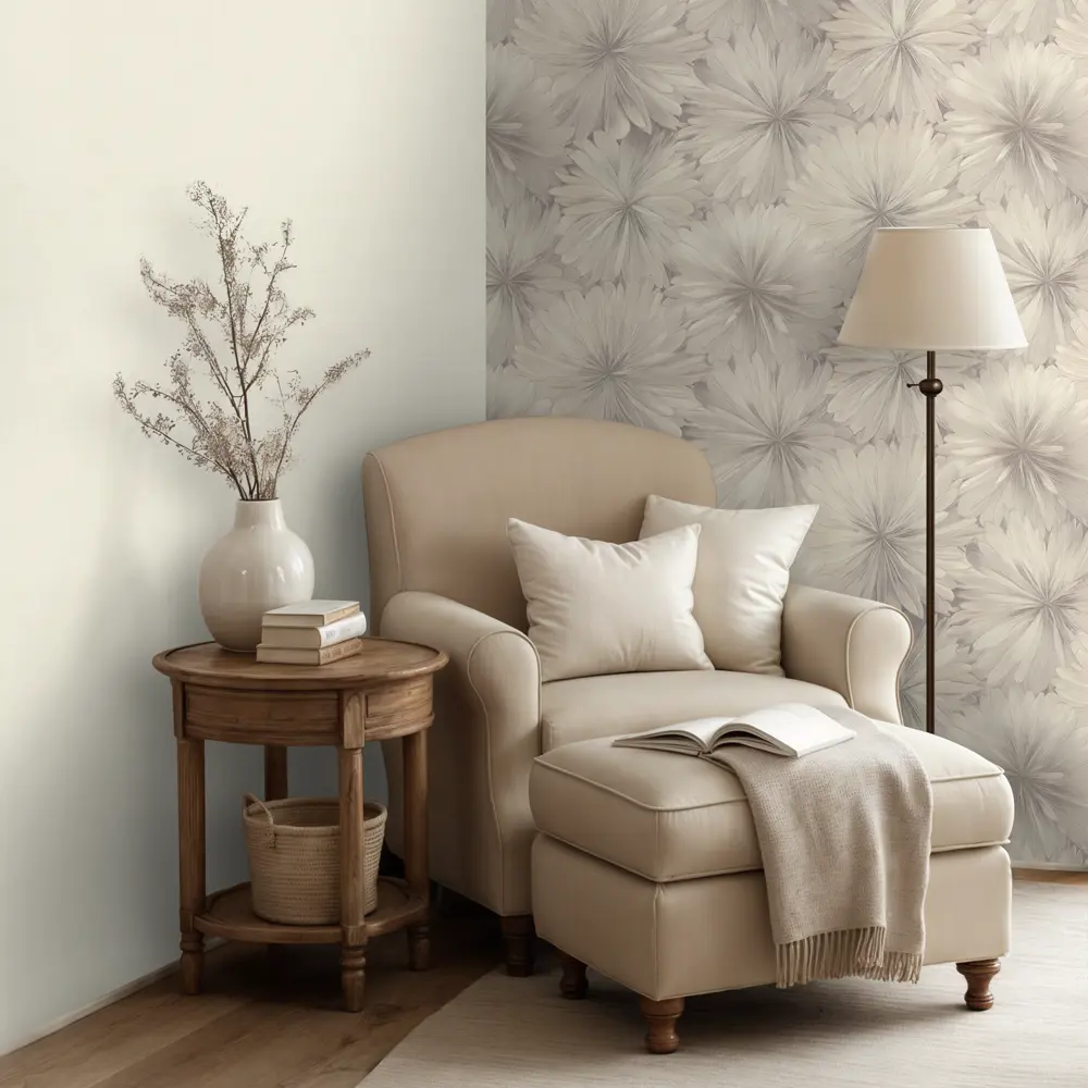 Обои флизелиновые Ornamy Florance темно-серые 1.06 м OR8091-06 STLM-2106693 - Вид №4