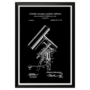 896521259_1818 Арт-постер «Патент на телескоп, 1906» Object Desire