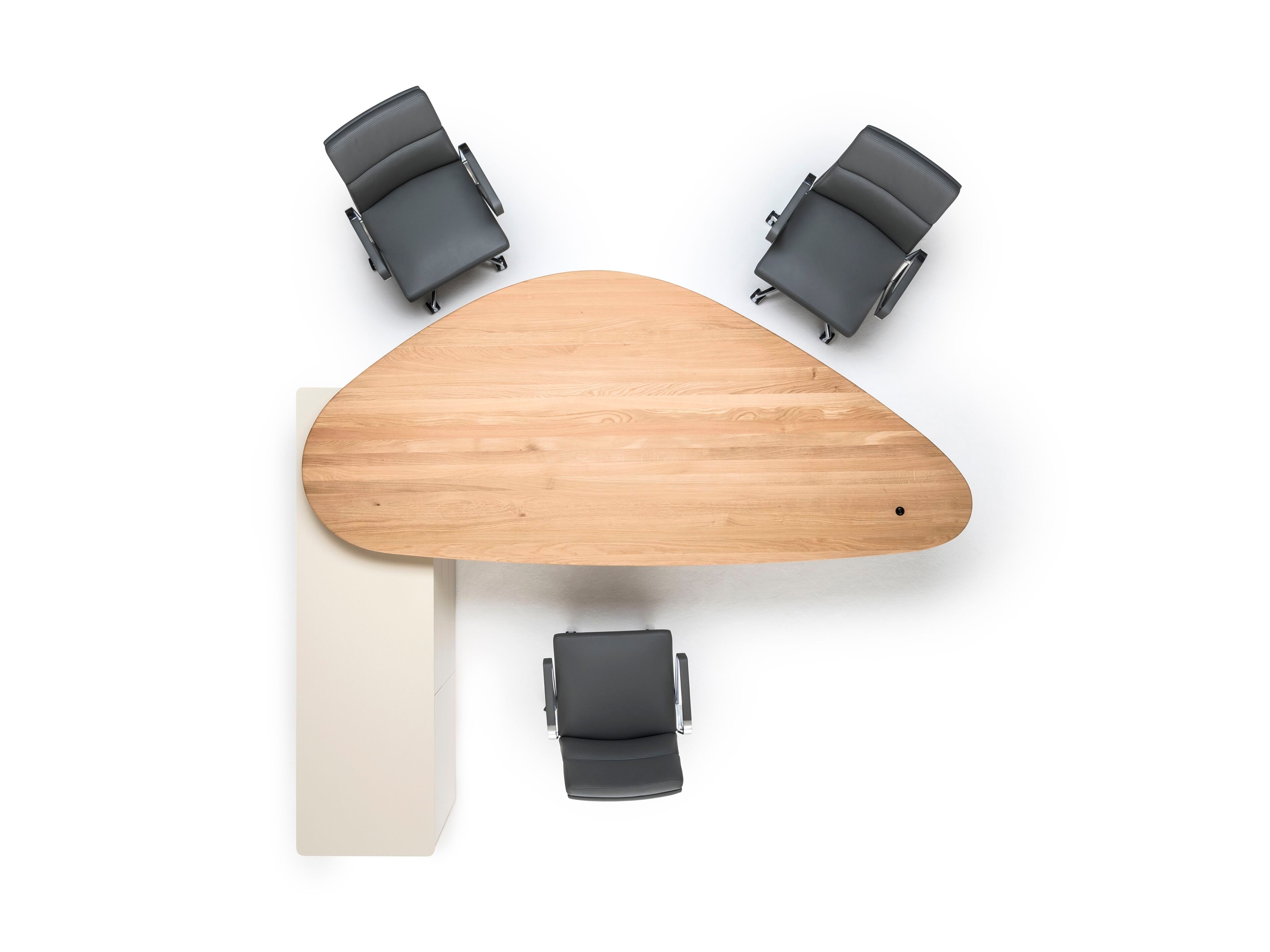 Твердый деревянный регулируемый по высоте исполнительный стол Spiegels x. air ARCH-00025872