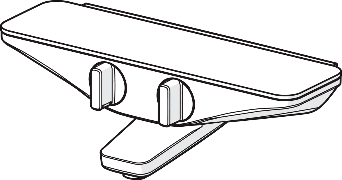 Oras 7540U-11 Cмеситель для ванны и душа 7540U-11 Esteta Хром/Белый  - Вид №2