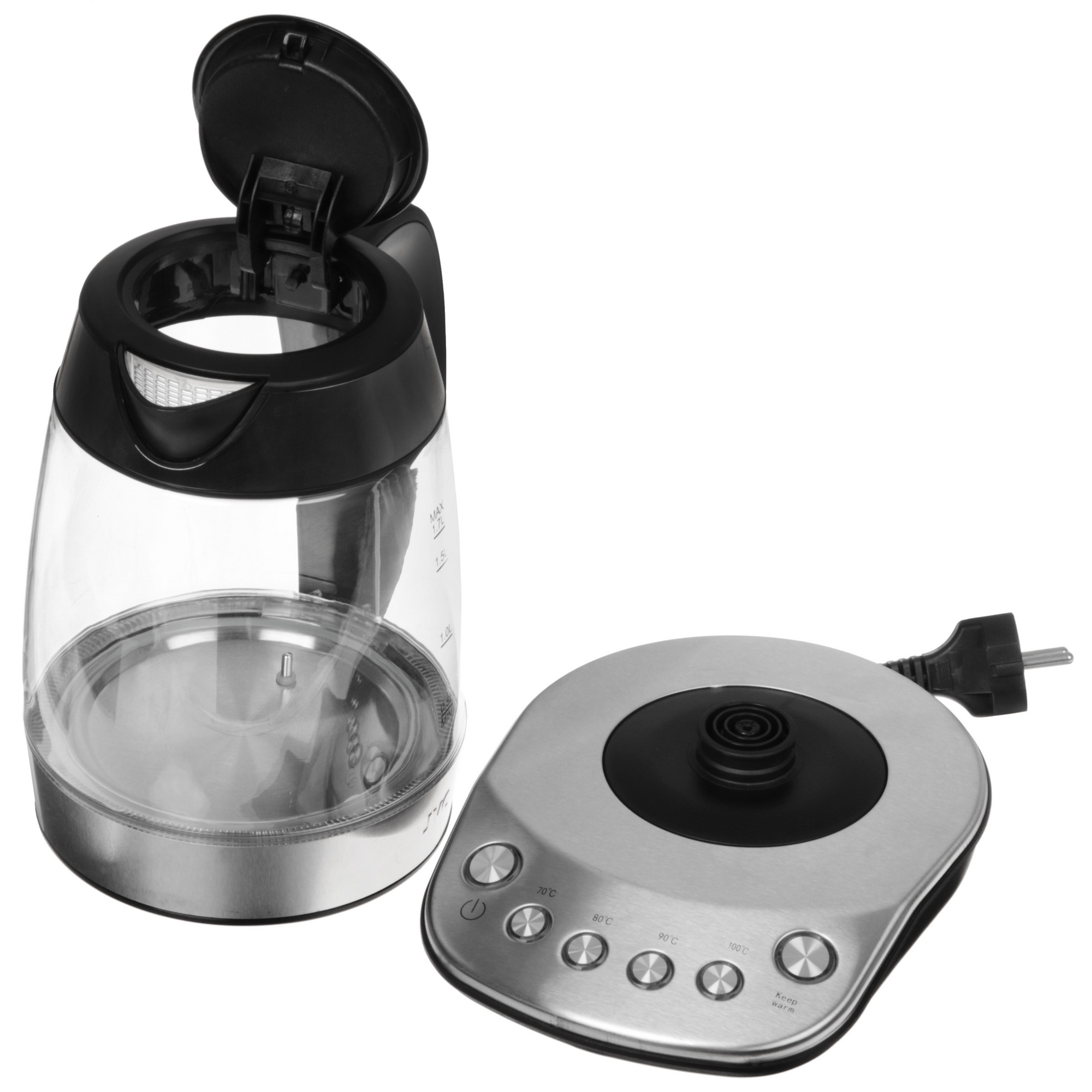 9052791 Электрочайник JVC JK-KE1825 серебристый STDN-0111549 - Вид №5