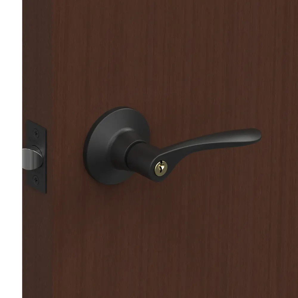 Ручка-защелка Fuaro 620/BL BL-E с ключами и фиксатором, цвет черный STLM-2040771 - Вид №6