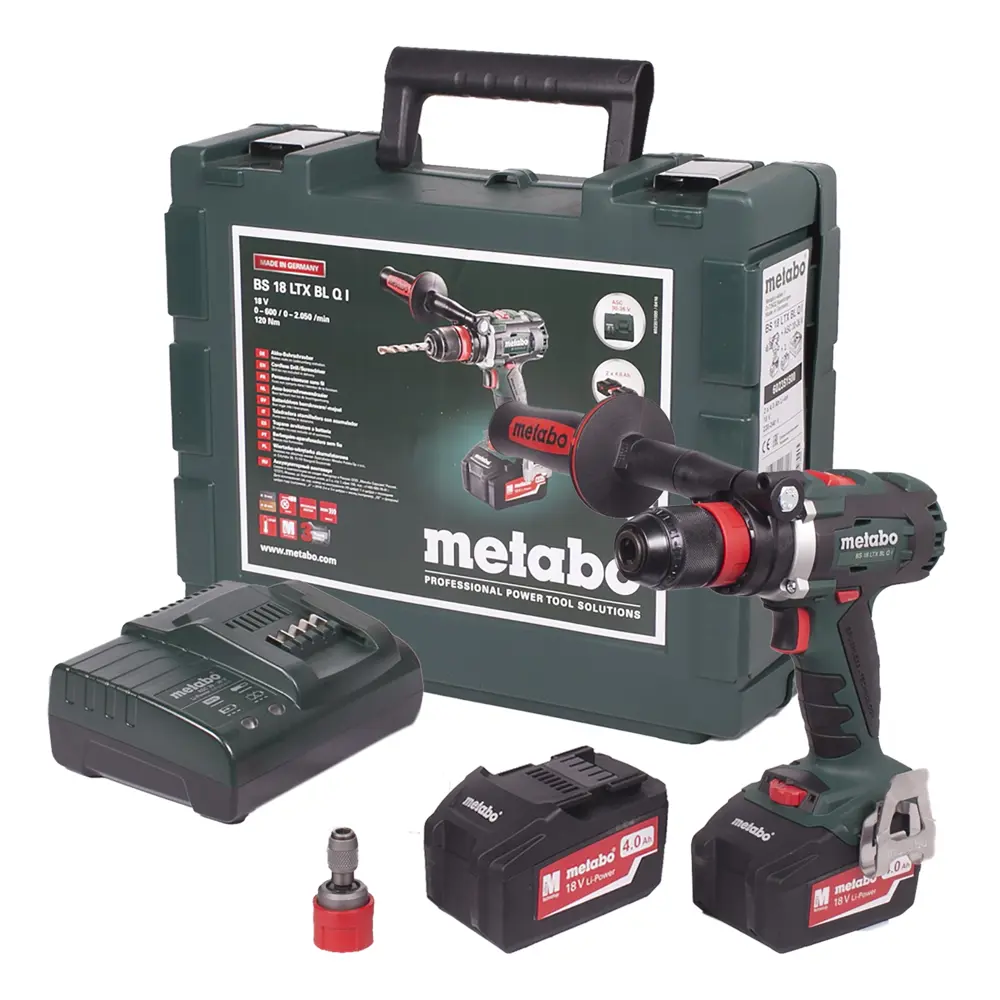 Шуруповерт Metabo BS 18 LTX BL Q I, Li-ion 18 В, 4 Ач 18119245 STLM-2003317  - Вид №3
