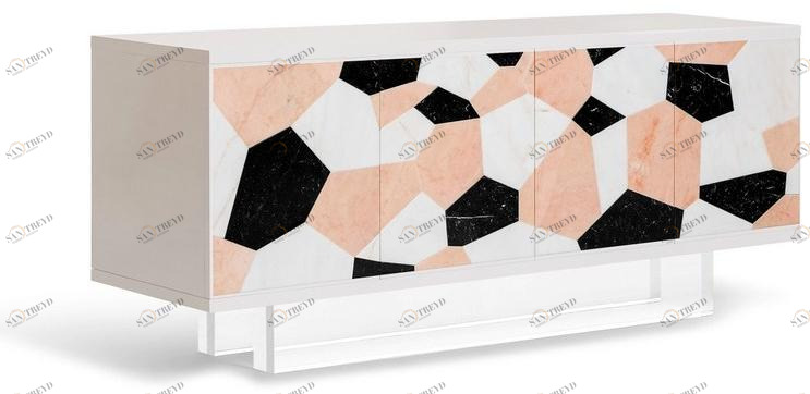 Ginger & Jagger Буфет из мрамора с раздвижными дверцами Earth to earth sun-id-1367965