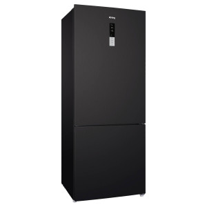 9158177 Холодильник с морозильником   Korting KNFC 72337 XN черный