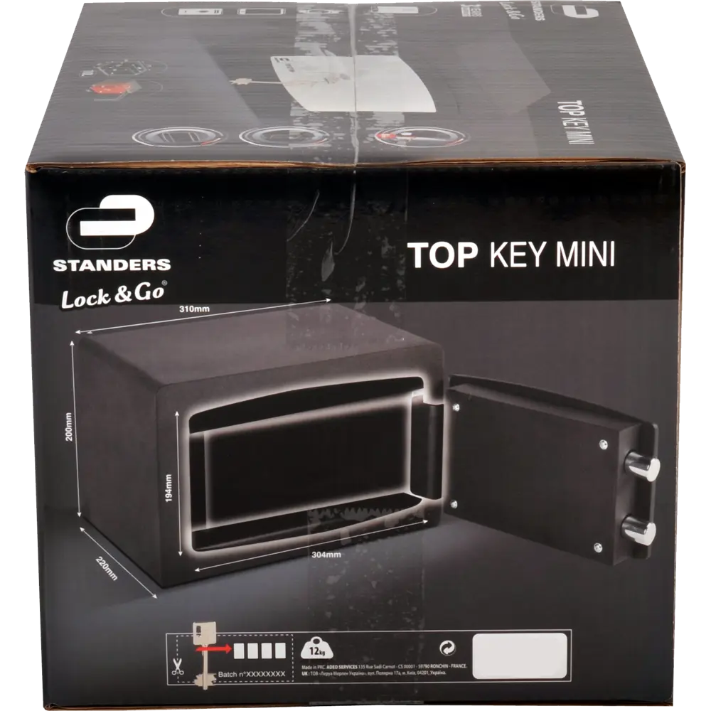 Сейф мебельный Standers N3, ключевой замок, 10 л. 18180687 STLM-2050281  - Вид №9
