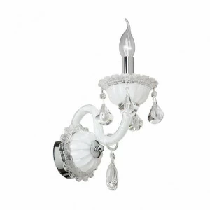 Бра хрустальное белое Vitaluce V2350/1A VITALUCE СВЕЧА 00-3929063 Белый;прозрачный