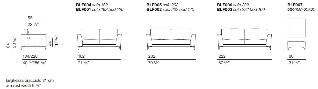 Ткань раскладной диван-кровать BODEMA BEDFORD ARCH-00066863 - Вид №5