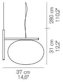Oluce Подвесной светильник прямого света из опалового стекла Alba sun-id-1462869 - Вид №3