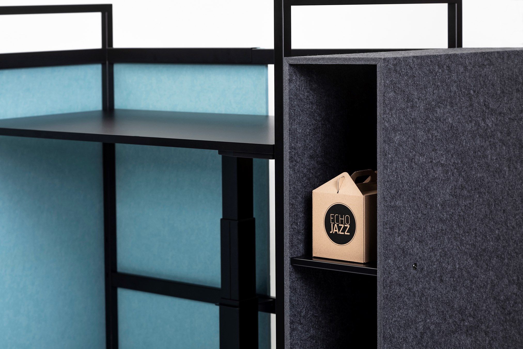 Рециркулированный ПЭТ регулируемая высота стол на колесах с электрической розеткой ECHOJAZZ MCART ARCH-00131553 - Вид №23