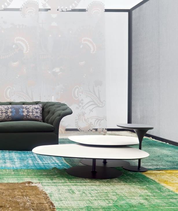 Moroso Овальный журнальный столик из ламинама® или alpi® со стальным основанием sun-id-1453017 - Вид №6