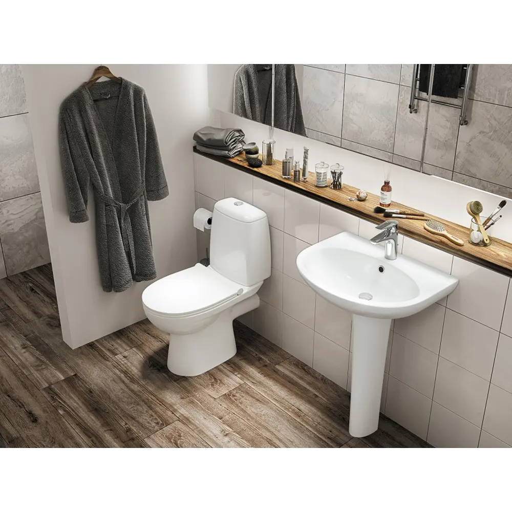 Унитаз-компакт Santek Цезарь SC Slim с системой плавного закрывания 89439222 STLM-1579563 - Вид №6