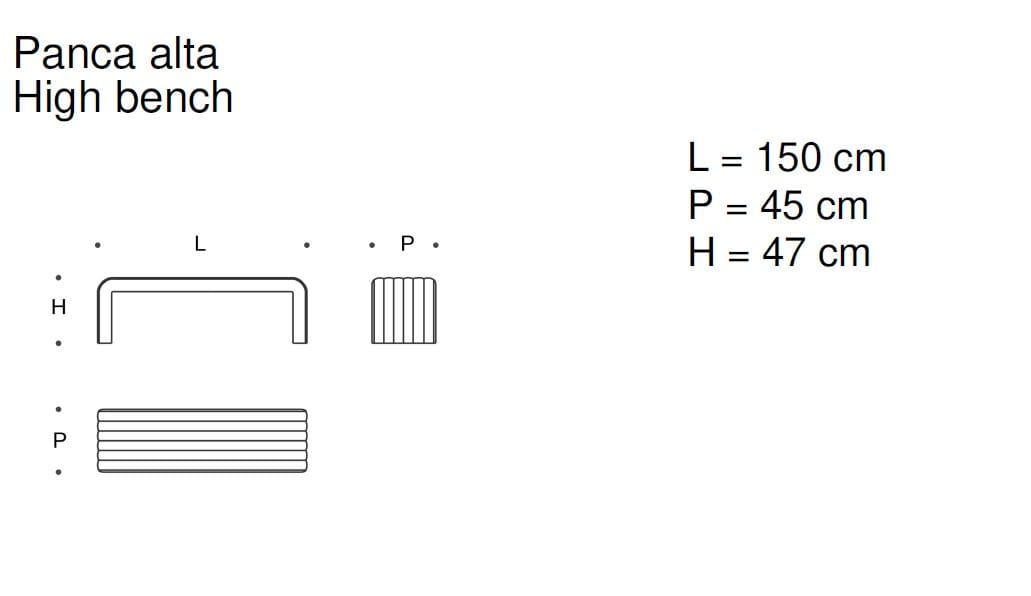 Скамейка из ткани Saba Italia Metis ARCH-00092285 - Вид №4