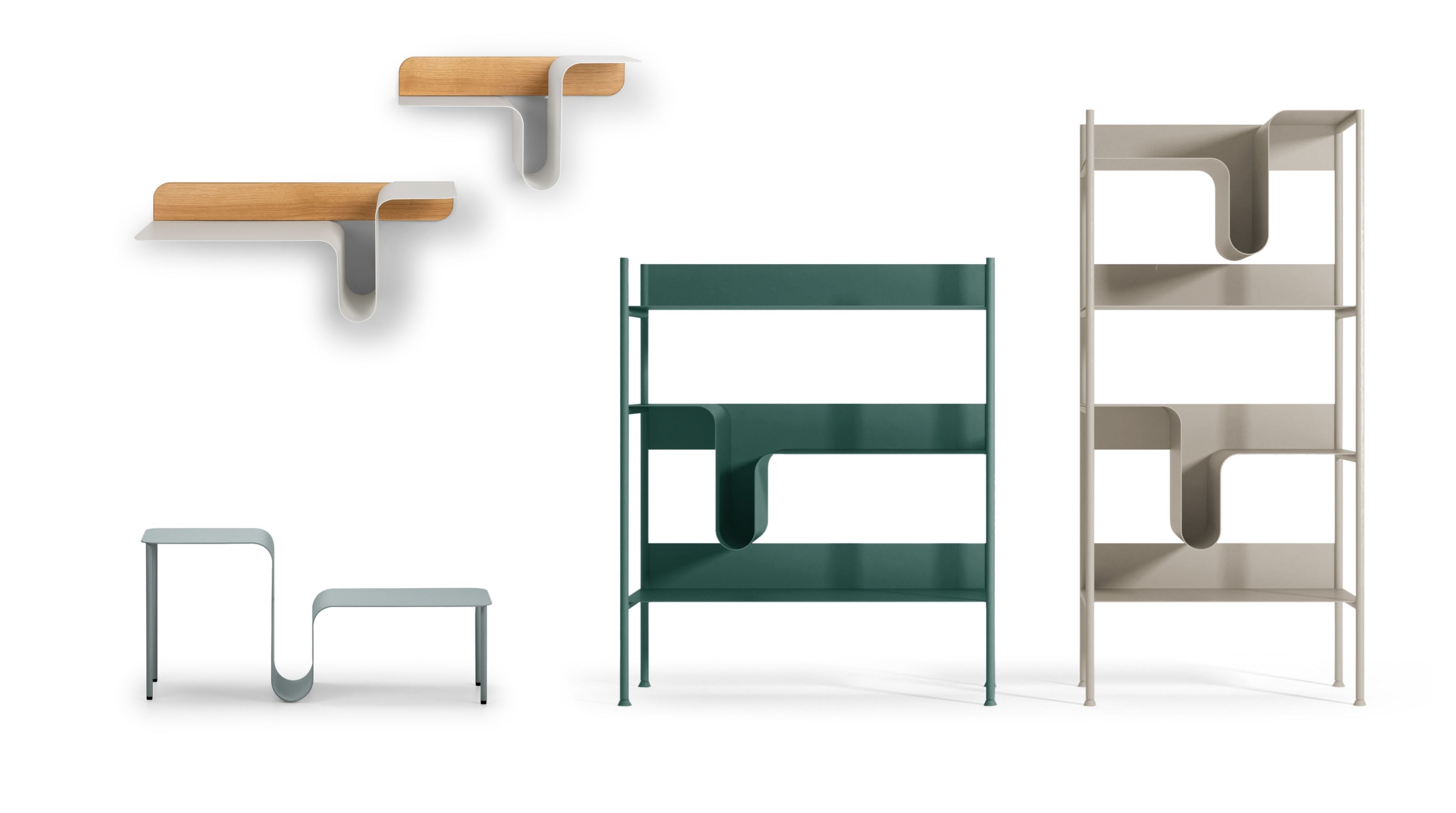 Отдельно стоящий книжный шкаф из листового металла True Design ARCH-00089193 - Вид №5