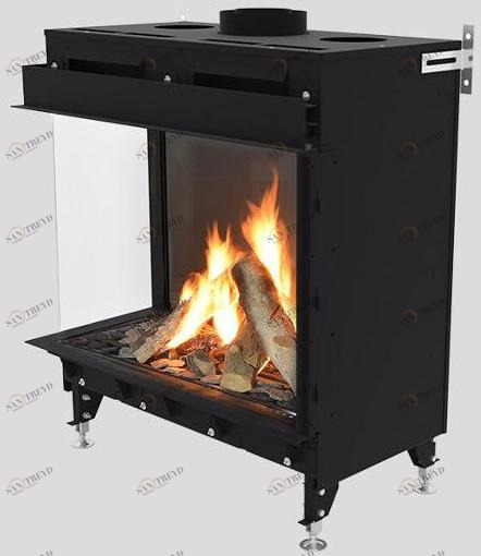 Planika Металлическая угловая газовая каминная топка Monroe sun-id-1448537