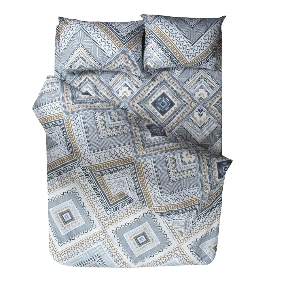 89396255 Комплект постельного белья Eclair Виста двуспальный полисатин бетон STLM-1483821  - Вид №1